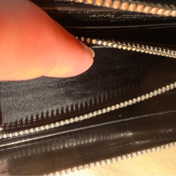 Anya Hindmarch London Black Leather Zip Around Wallet 7.5” Continental Designer main image 12